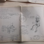 Ontwerpen voor de Mounties-show: een 'licht-animatie' en een ruimtepak